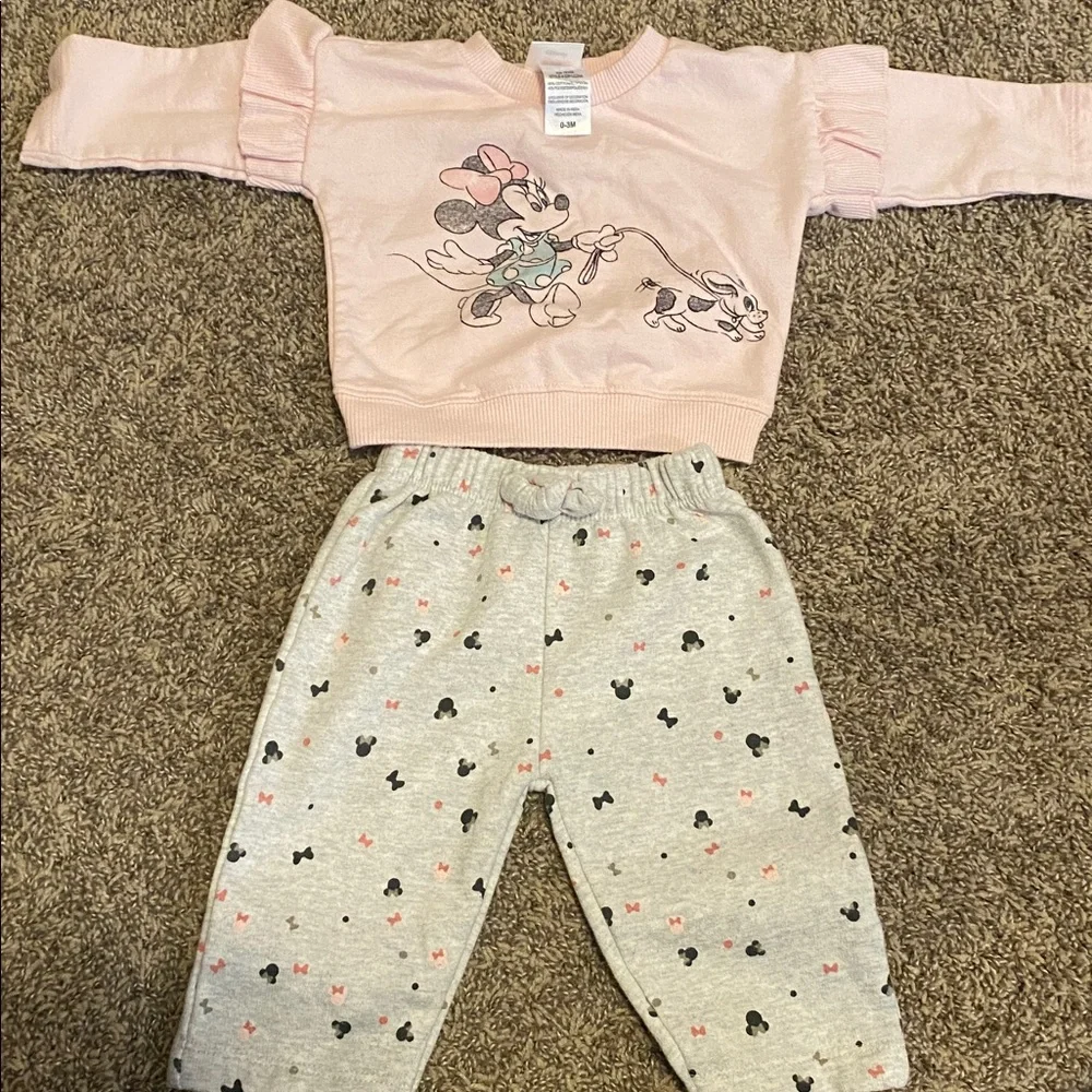 Disney Baby Girl Minnie Mouse Bundle 0-3 Months